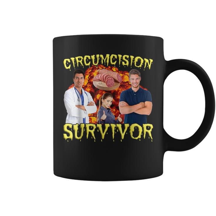 Circumcision Survivor Offensive Inappropriate Meme Coffee Mug