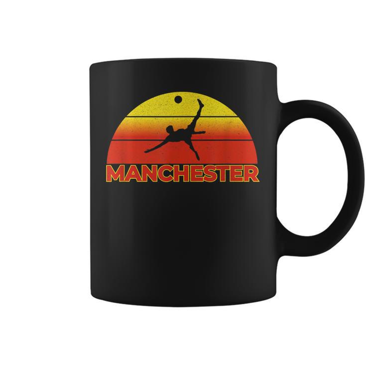 City Of Manchester Vintage Red Bicycle Sunset Coffee Mug