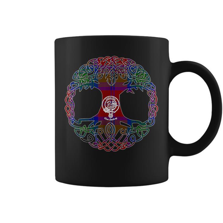 Clan Lindsay Tree Of Life Tartan Crest Coffee Mug