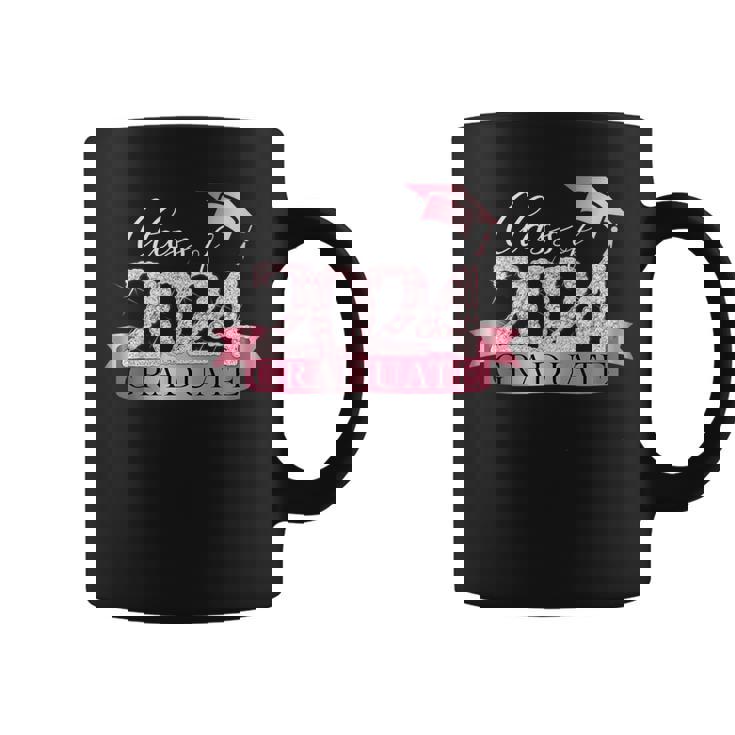 Class Of 2024 Graduate I Senior Year Item White Pink Coffee Mug