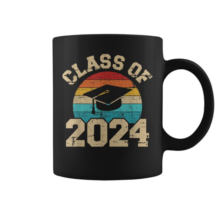 Class Of 2024 Graduation Hat Retro Coffee Mug