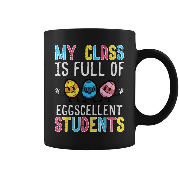 Class Full Eggcellent Students Cute Easter Teacher Men Coffee Mug