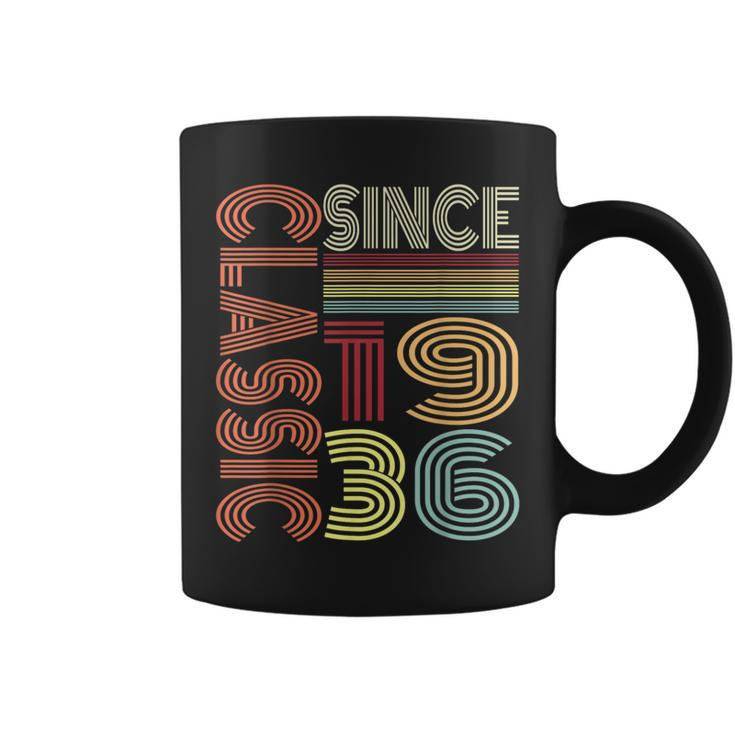 Classic Since 1936 Vintage Retro Style Birthday Graphic Coffee Mug