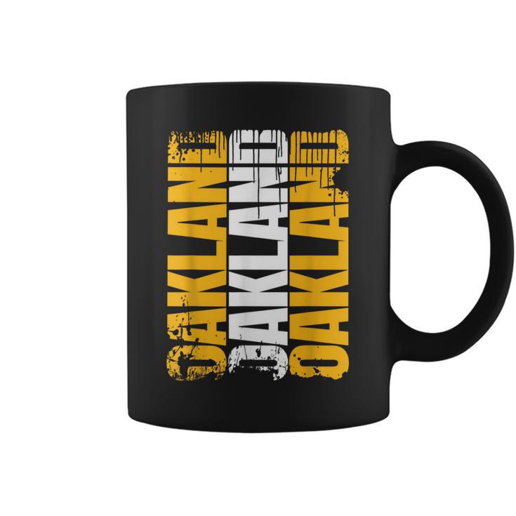 Classic Oakland Usa City Pride Grunge Oakland Coffee Mug