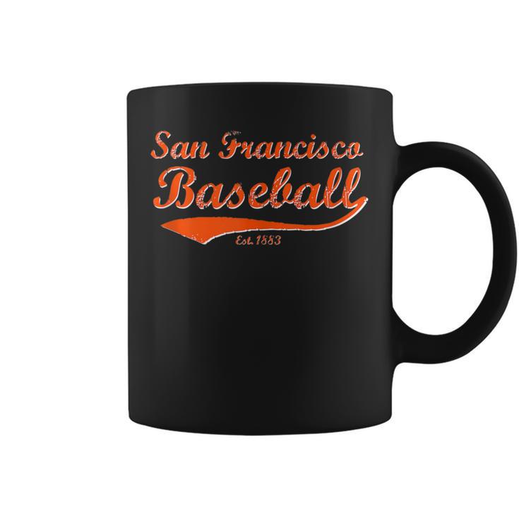 Classic San Francisco California Baseball Fan Retro Vintage Coffee Mug