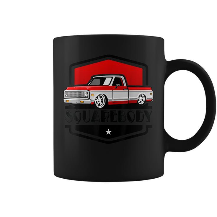 Classic Squarebody Pickup Truck Lowered Automobiles Vintage Coffee Mug