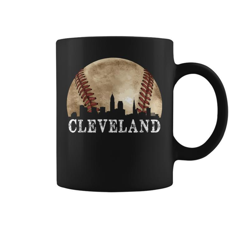 Cleveland Skyline City Vintage Baseball Lover Coffee Mug