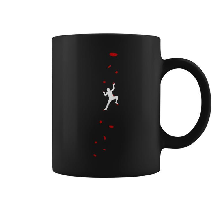 Climbing And Bouldering In The Climbing Gym Coffee Mug