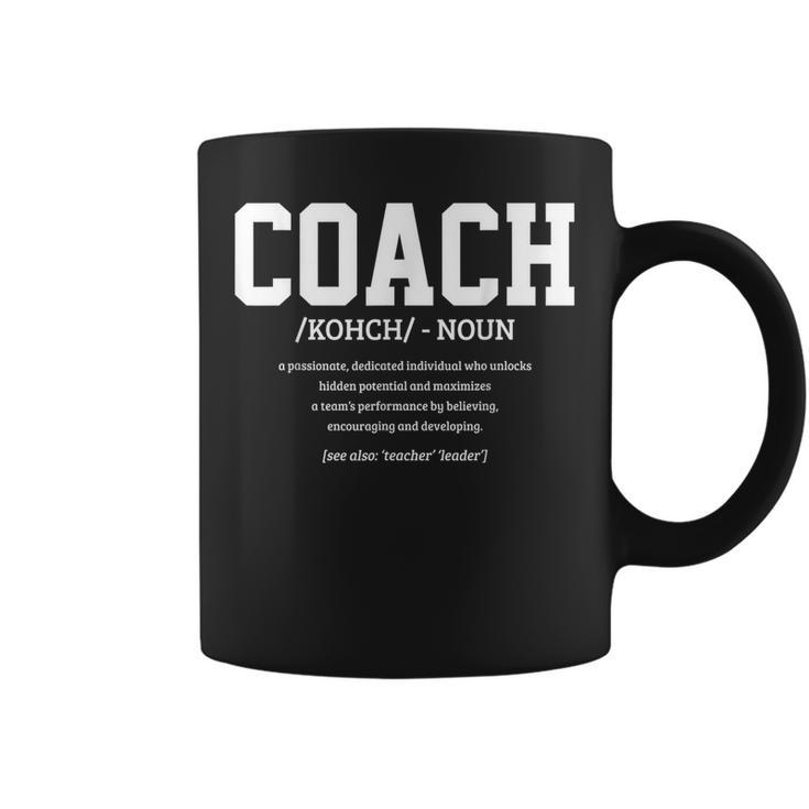 Coach Definition Handball Football Trainer Sport Coffee Mug