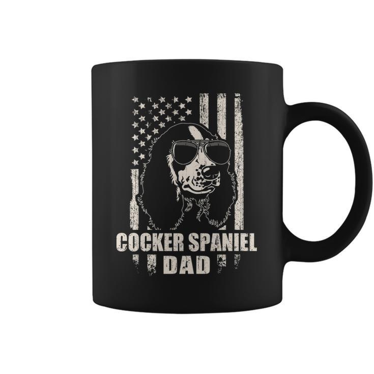 Cocker Spaniel Dad Cool Vintage Retro Proud American Coffee Mug