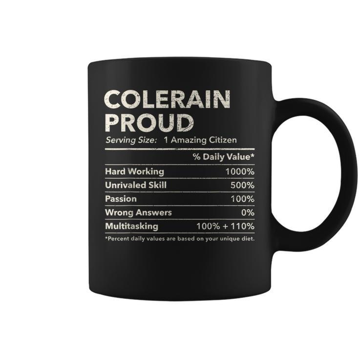 Colerain North Carolina Proud Nutrition Facts Coffee Mug