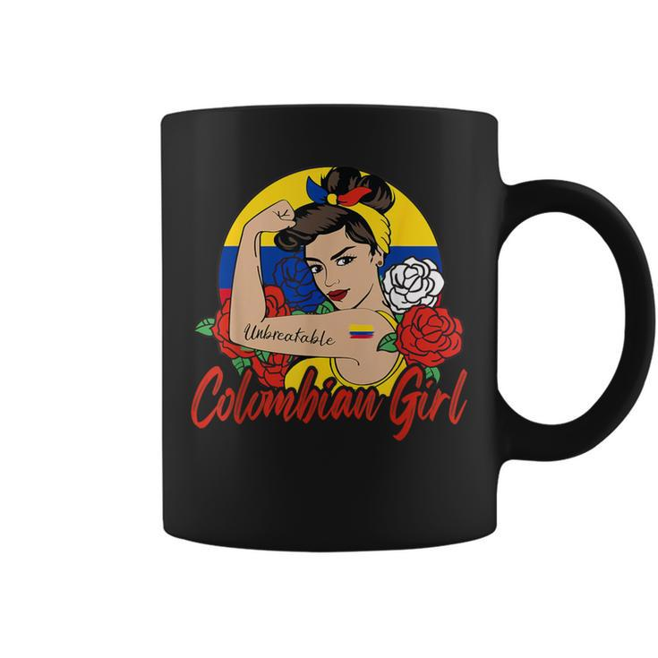 Colombia Girl Colombian Mujer Colombiana Flag Coffee Mug
