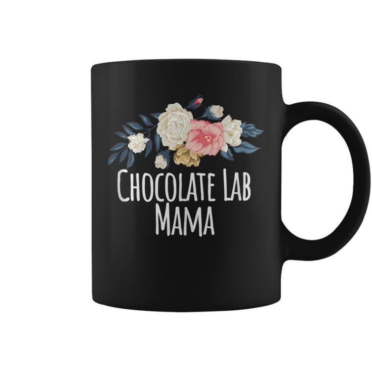 Colored Saying Chocolate Lab Mama Coffee Mug