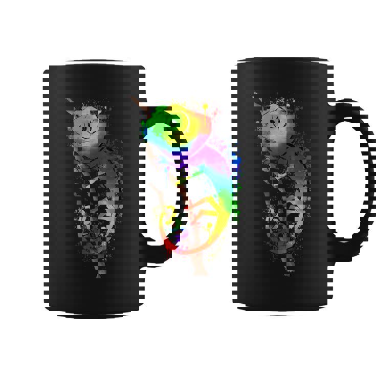 Colores De Camaleón Con Blobs De Color Lindo Arco Iris Taza de café