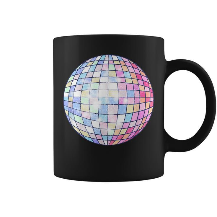 Colorful Disco Mirror Ball 1970S Retro 70S Dance Party Coffee Mug