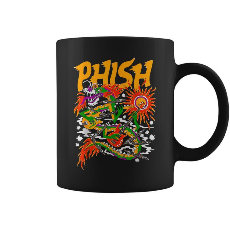 Colorful Phish-Jam Tie-Dye For Fisherman Fish Graphic Coffee Mug