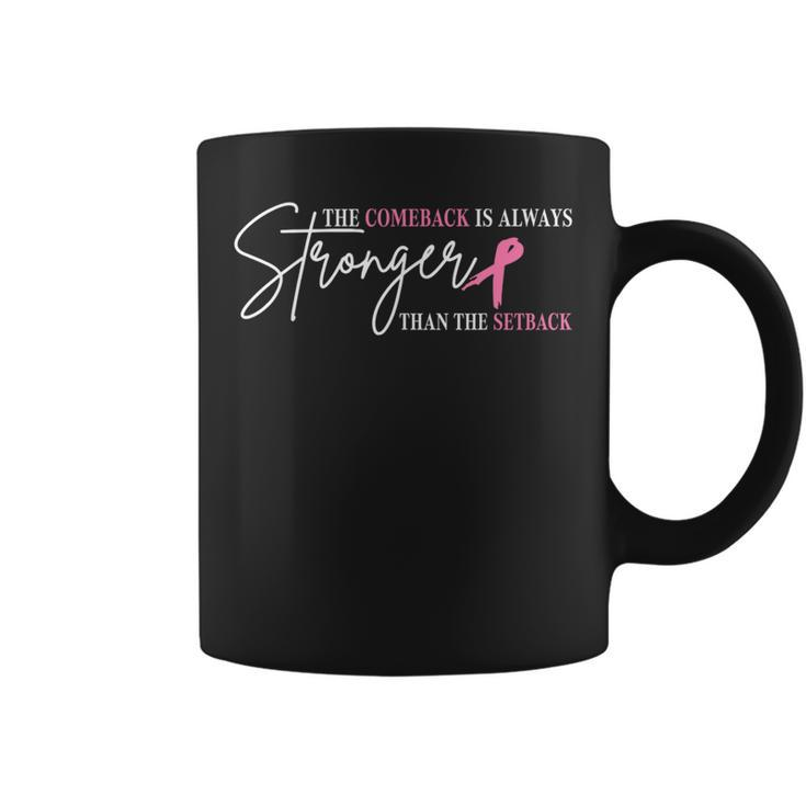 The Comeback Is Always Stronger Than Setback Breast Cancer Coffee Mug