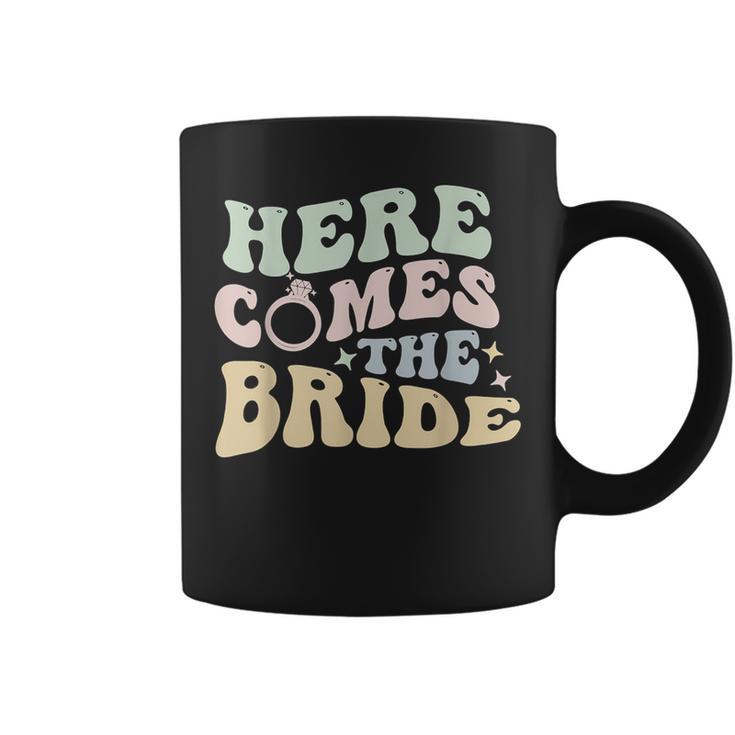 Here Comes The Bride Bachelorette Party Bride Trendy Wedding Coffee Mug