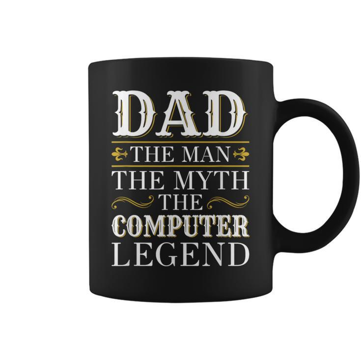 Computer Dad Legend For Fathers Day Coffee Mug