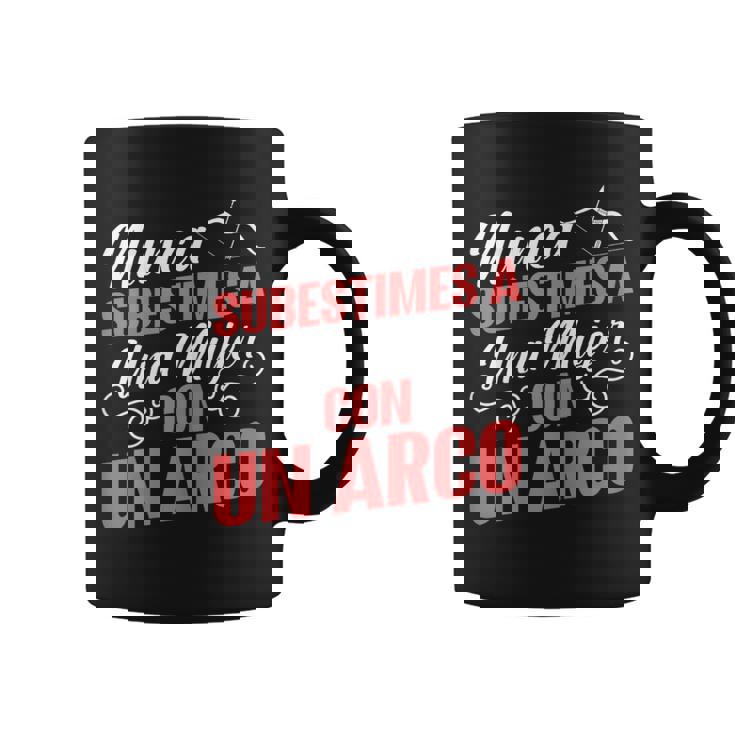 Con Un Arco Y Flecha Arquero Me Gusta El Tiro Con Arco Taza de café