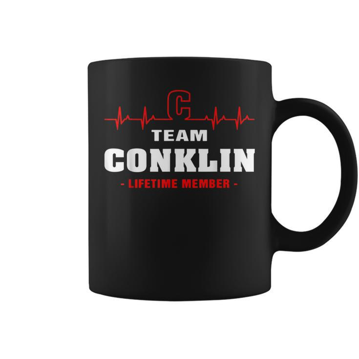 Conklin Surname Family Name Team Conklin Lifetime Member Coffee Mug
