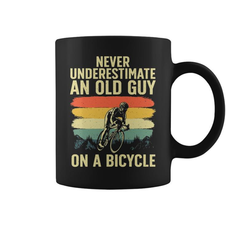 Cool Cycling Art For Men Grandpa Bicycle Riding Cycle Racing Coffee Mug