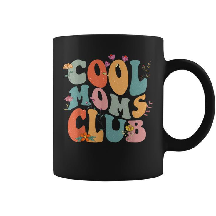Cool Moms Club Retro Groovy Mom Life Mama Happy Mother's Day Coffee Mug