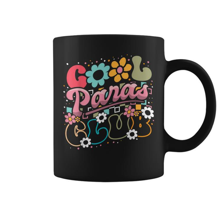 Cool Paras Club Groovy Paraprofessional Paraeducator Coffee Mug