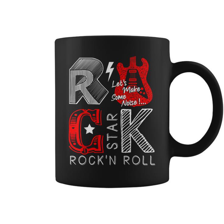 Cool Rock And Roll Star I Love Rock Loud Music Rock & Roll Coffee Mug