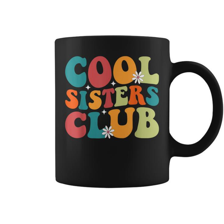 Cool Sisters Club Retro New Sister Matching Family Pregnancy Coffee Mug