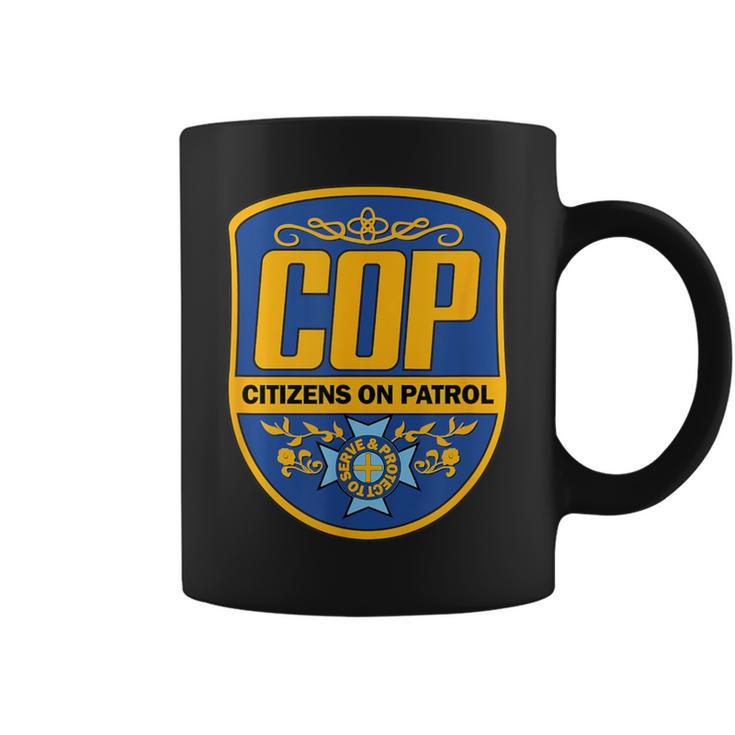 Cop Citizens On Patrol Classic Logo Police Parody Coffee Mug