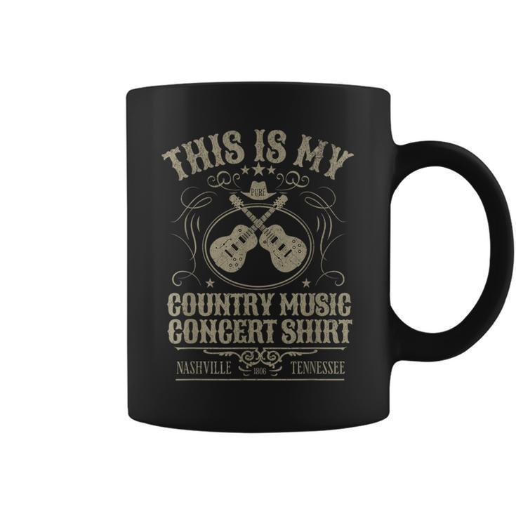 This Is My Country Music Concert Nashville Tennessee Vintage Coffee Mug