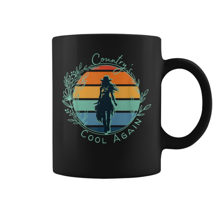 Country's Cool Again Lainey Vibe Wildflowers And Wild Horses Coffee Mug