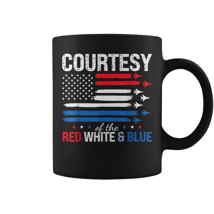 Courtesy Of The Usa Red White And Blue 4Th Of July Men Coffee Mug