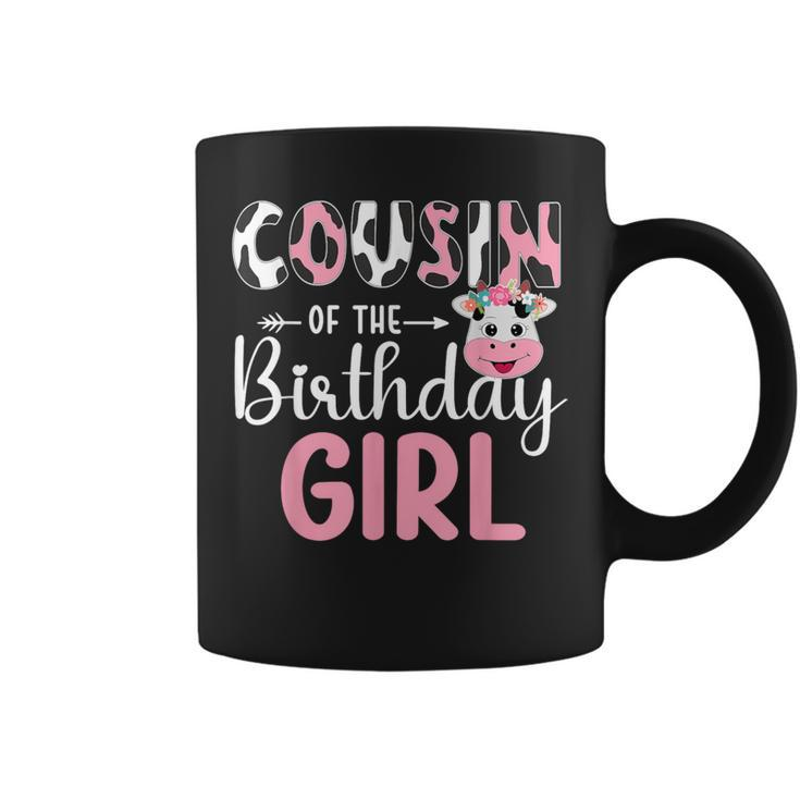 Cousin Of The Birthday Girl Farm Cow 1 St Birthday Girl Coffee Mug