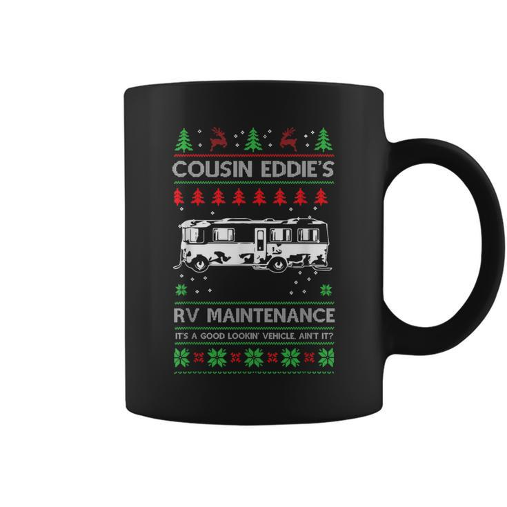 Cousin Eddies Rv Maintenance Holiday Ugly Christmas Coffee Mug
