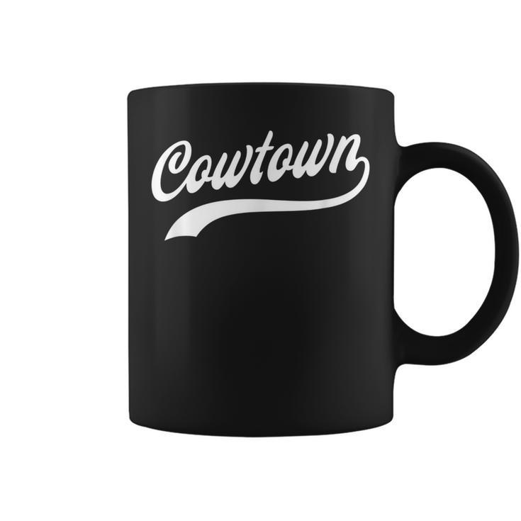 Cowtown Fort Worth Tx Classic Baseball Style Coffee Mug