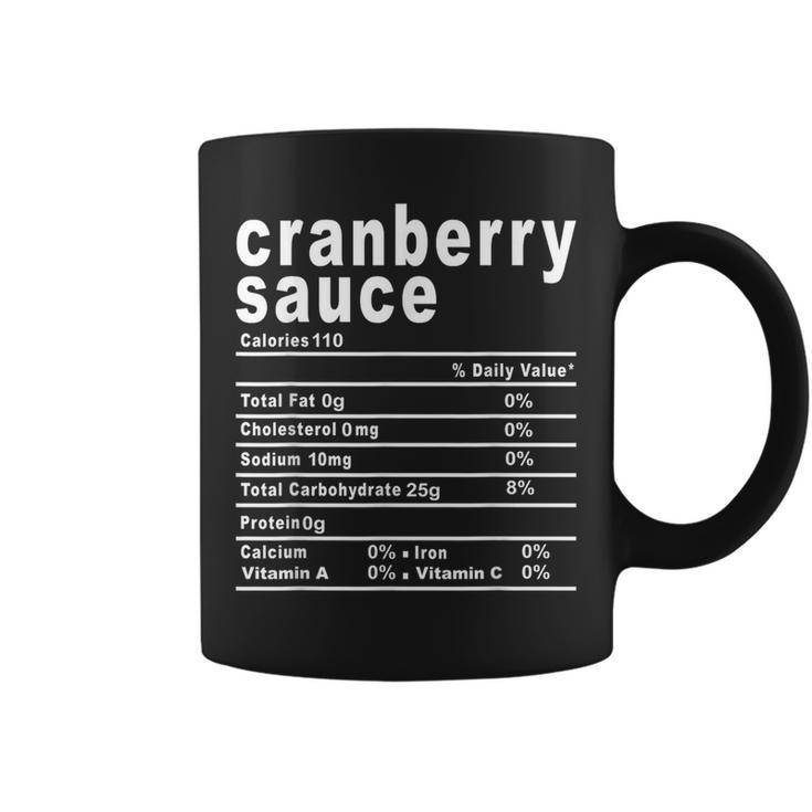 Cranberry Sauce Nutrition Facts Thanksgiving Coffee Mug