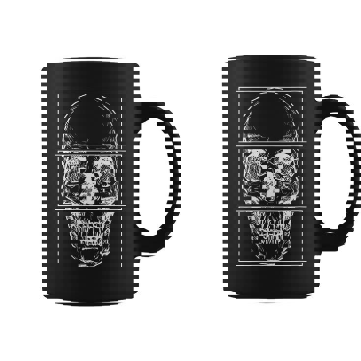 Cráneo Nu Goth Cuello Taza de café