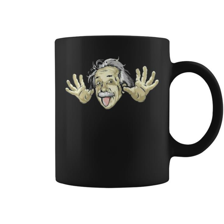 Crazy Physics Professor Wears Tongue Out Albert Genie Coffee Mug