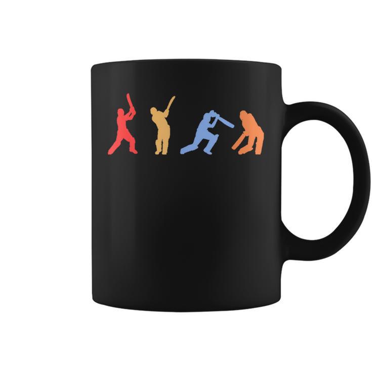 Cricket Retro Vintage Colors Cricket Players Coffee Mug