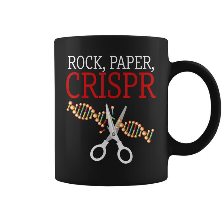 Crispr Saying Rock Paper Crispr Coffee Mug