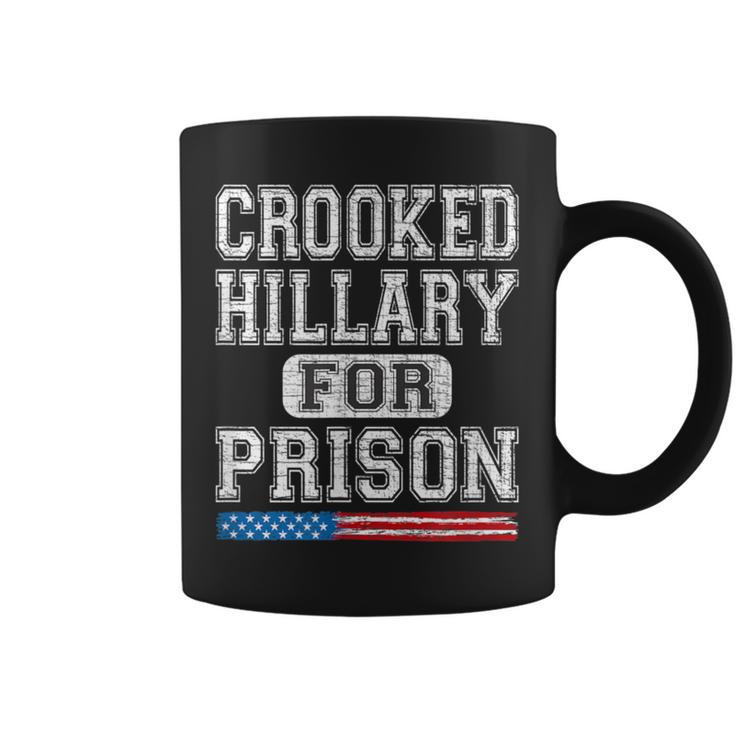 Crooked Hillary For Prison Vintage Style Coffee Mug