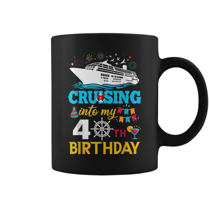 Cruising Into My 40 Year Old Birthday Party 40Th B-Day Coffee Mug