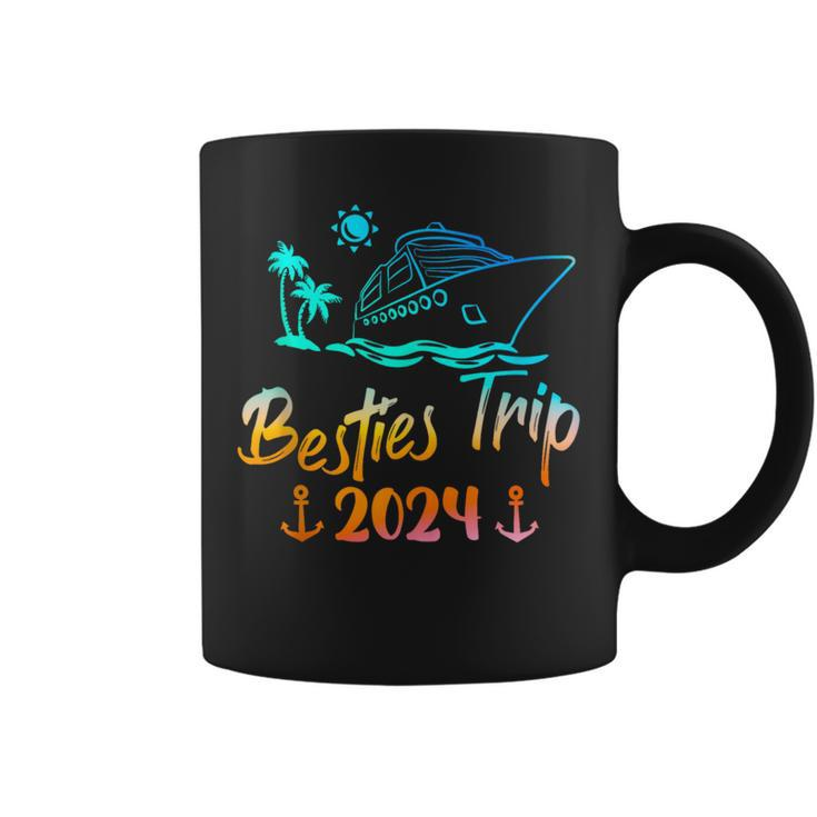 Cruising Besties Trip 2024 Reunion Best Friend Ship On Board Coffee Mug