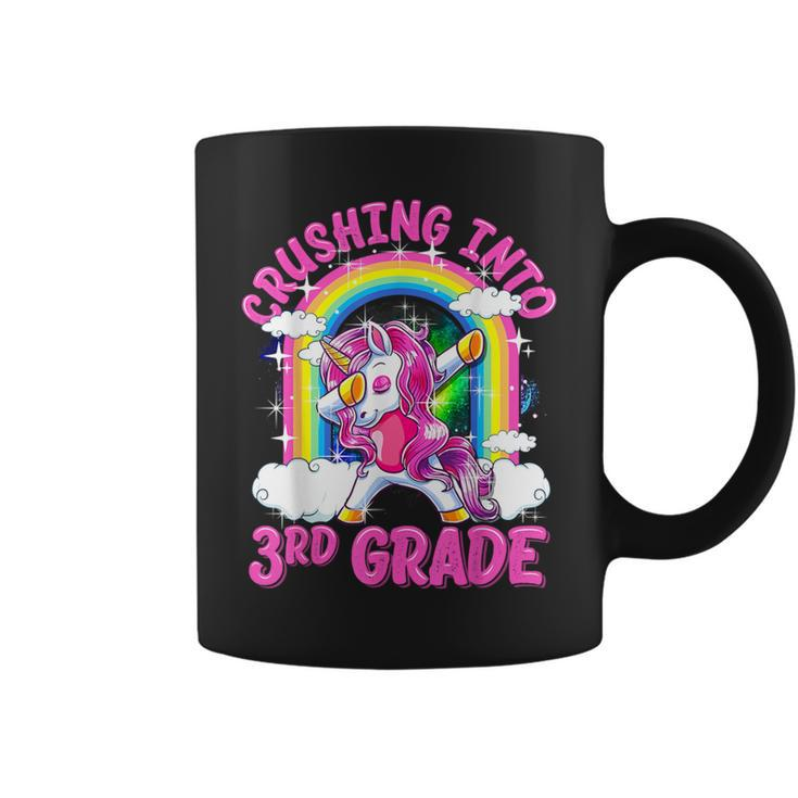 Crushing Into 3Rd Grade Dabbing Unicorn Back To School Girls Coffee Mug