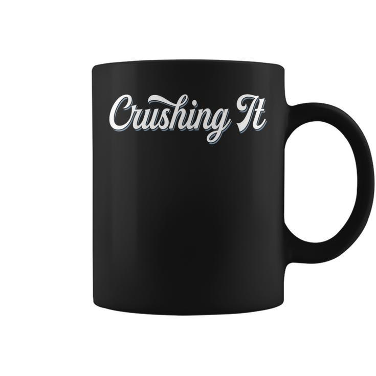 Crushing It Retro Cool Successful Winning Coffee Mug
