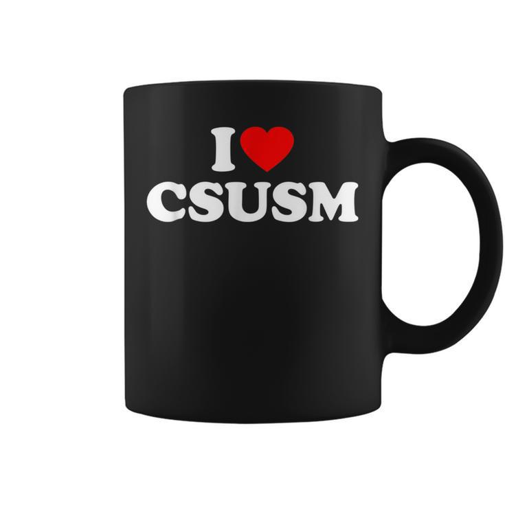 Csusm Love Heart College University Alumni Coffee Mug