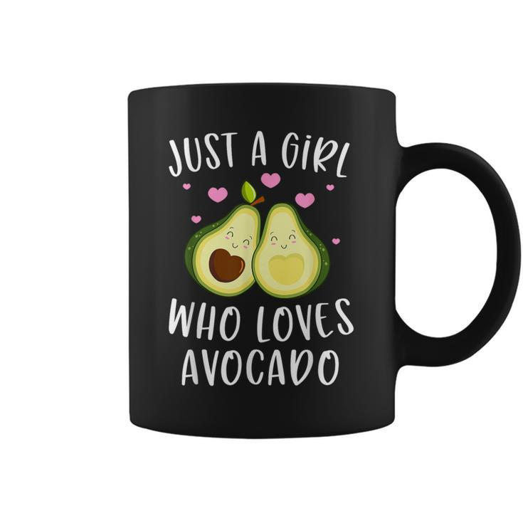 Cute Avocado For Girls Just A Girl Who Loves Avocado Coffee Mug