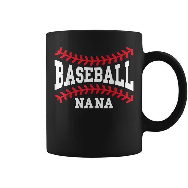 Cute Baseball Nana Laces Little League Grandma Women's Coffee Mug